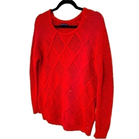 American Eagle Outfitters Sweaters - American Eagle crimson red chunky knit warm cozy winter fall holiday sweater